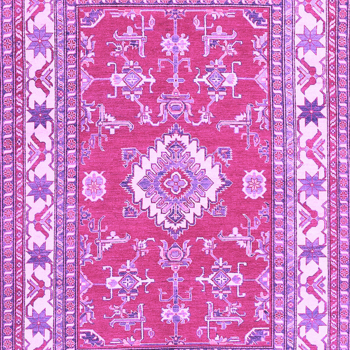 Machine Washable Geometric Purple Traditional Area Rugs, wshtr416pur