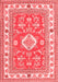 Geometric Red Traditional Area Rugs