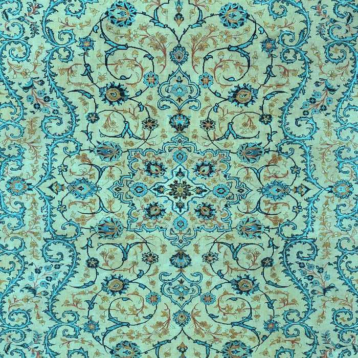 Machine Washable Persian Light Blue Traditional Rug, wshtr4170lblu