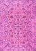 Machine Washable Persian Pink Traditional Rug, wshtr4170pnk