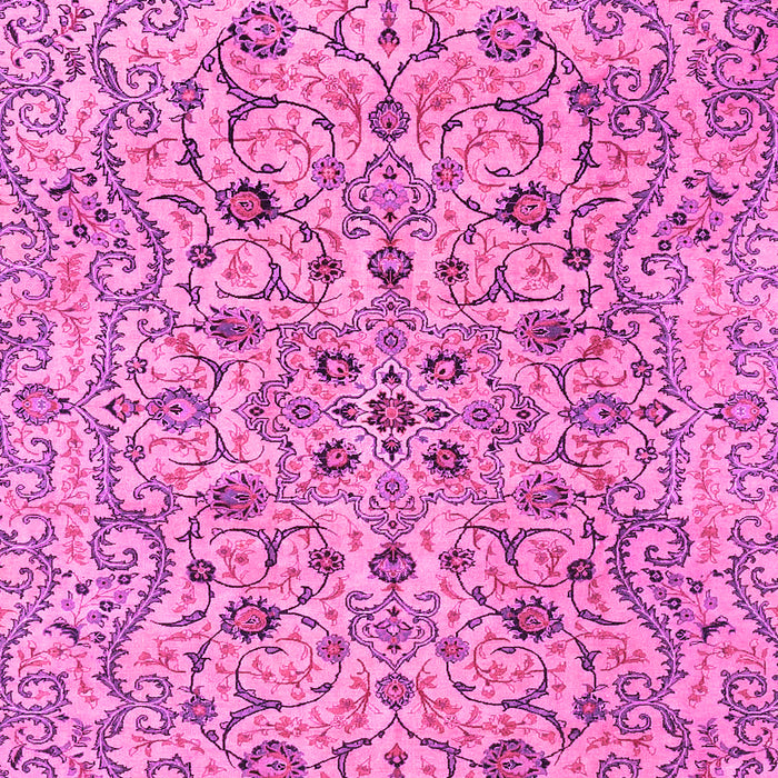Machine Washable Persian Pink Traditional Rug, wshtr4170pnk