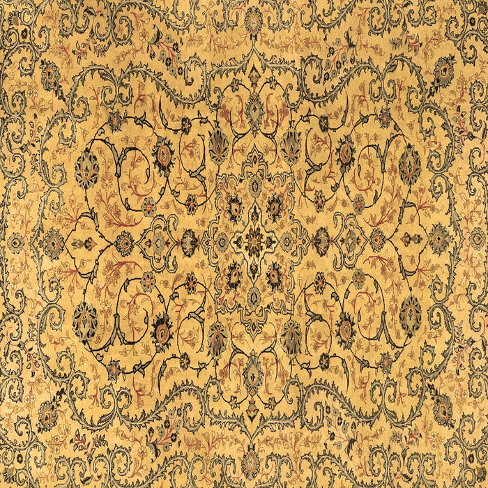 Square Persian Brown Traditional Rug, tr4170brn