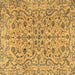Square Persian Brown Traditional Rug, tr4170brn