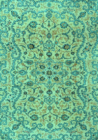 Persian Turquoise Traditional Rug, tr4170turq