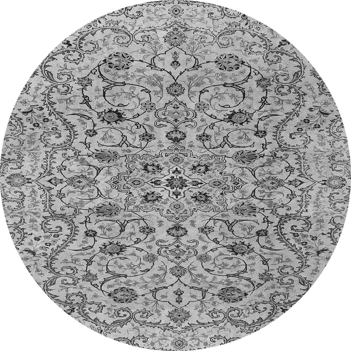 Machine Washable Persian Gray Traditional Rug, wshtr4170gry