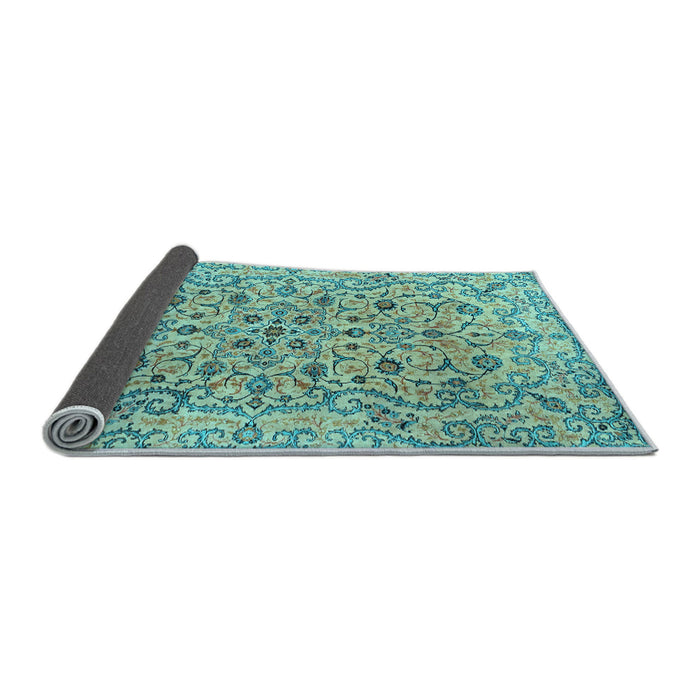 Sideview of Persian Light Blue Traditional Rug, tr4170lblu