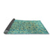 Sideview of Persian Light Blue Traditional Rug, tr4170lblu