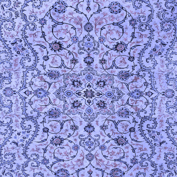 Machine Washable Persian Blue Traditional Rug, wshtr4170blu