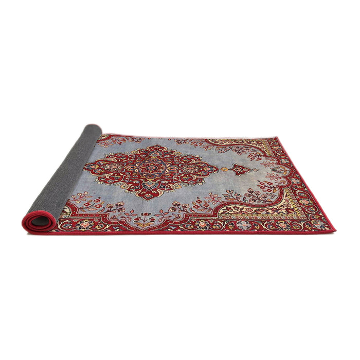 Sideview of Traditional Tan Brown Medallion Rug, tr4171