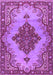 Medallion Purple Traditional Rug, tr4171pur