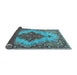 Sideview of Medallion Light Blue Traditional Rug, tr4171lblu