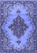 Medallion Blue Traditional Rug, tr4171blu