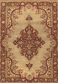 Medallion Brown Traditional Rug, tr4171brn