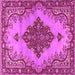 Square Medallion Pink Traditional Rug, tr4171pnk