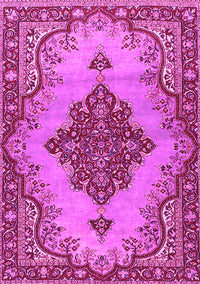 Medallion Pink Traditional Rug, tr4171pnk