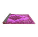 Sideview of Medallion Pink Traditional Rug, tr4171pnk