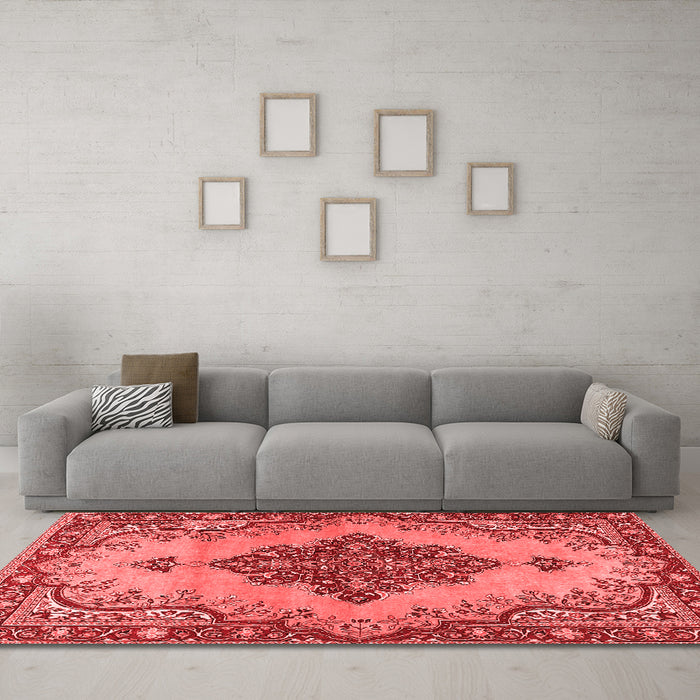 Traditional Red Washable Rugs