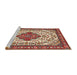 Sideview of Machine Washable Traditional Red Rug, wshtr4172