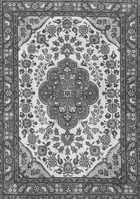 Medallion Gray Traditional Rug, tr4172gry