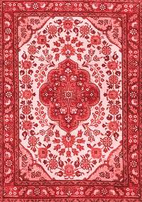 Medallion Red Traditional Rug, tr4172red