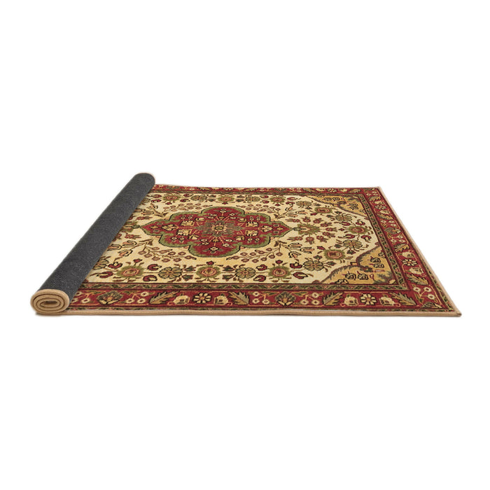 Sideview of Medallion Brown Traditional Rug, tr4172brn