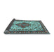 Sideview of Medallion Light Blue Traditional Rug, tr4172lblu