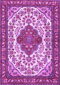 Medallion Purple Traditional Rug, tr4172pur