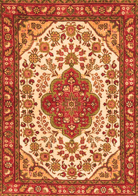 Medallion Orange Traditional Rug, tr4172org