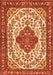 Medallion Orange Traditional Rug, tr4172org