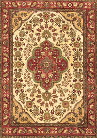 Medallion Brown Traditional Rug, tr4172brn