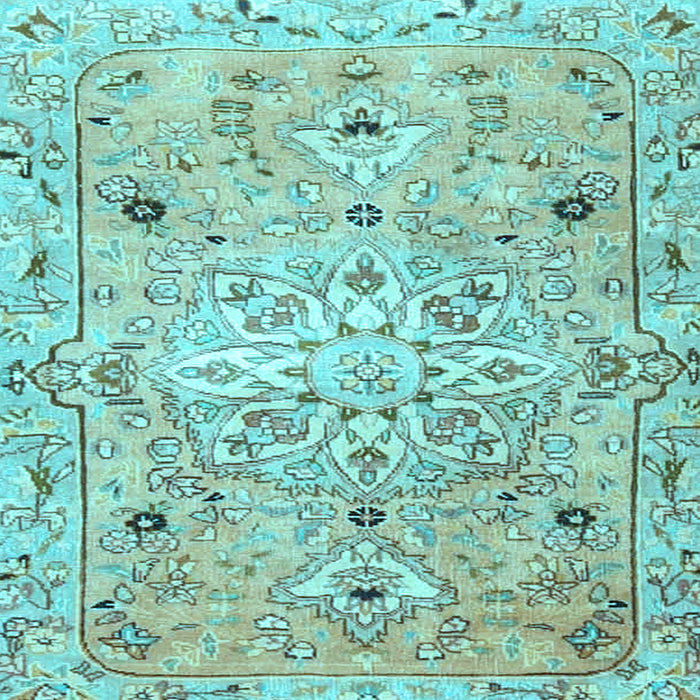 Square Persian Light Blue Traditional Rug, tr4173lblu