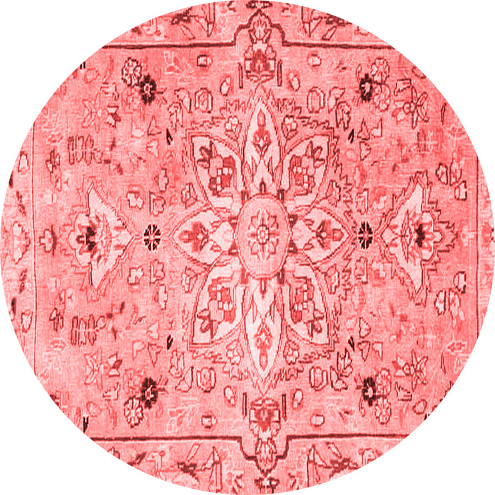 Machine Washable Persian Red Traditional Rug, wshtr4173red