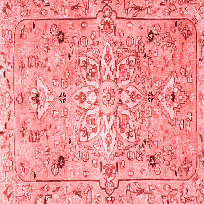 Machine Washable Persian Red Traditional Rug, wshtr4173red