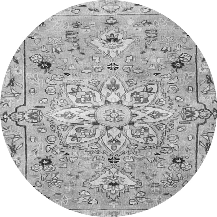 Machine Washable Persian Gray Traditional Rug, wshtr4173gry