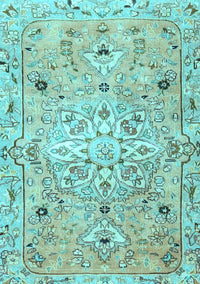 Persian Light Blue Traditional Rug, tr4173lblu
