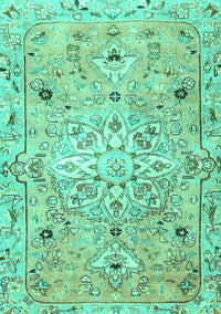 Persian Turquoise Traditional Rug, tr4173turq