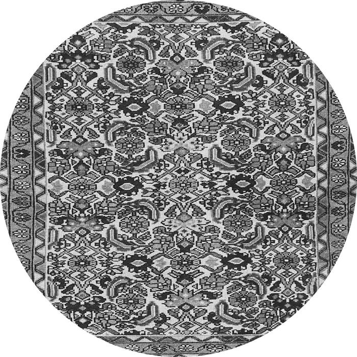 Machine Washable Persian Gray Traditional Rug, wshtr4174gry