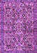 Machine Washable Persian Purple Traditional Area Rugs, wshtr4174pur