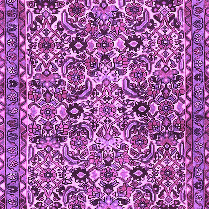 Machine Washable Persian Purple Traditional Area Rugs, wshtr4174pur
