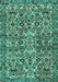 Persian Turquoise Traditional Rug, tr4174turq