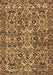 Machine Washable Persian Brown Traditional Rug, wshtr4174brn