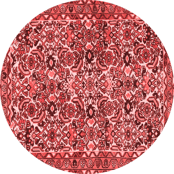 Machine Washable Persian Red Traditional Rug, wshtr4174red