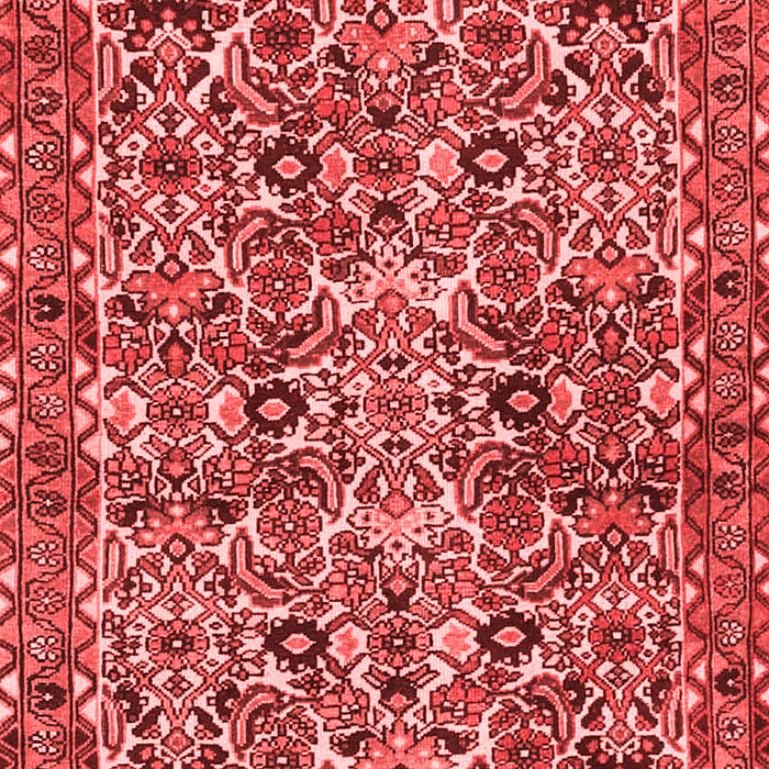 Machine Washable Persian Red Traditional Rug, wshtr4174red