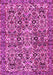 Machine Washable Persian Pink Traditional Rug, wshtr4174pnk