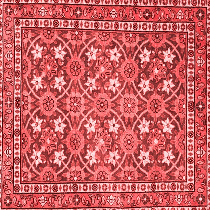 Machine Washable Persian Red Traditional Rug, wshtr4175red