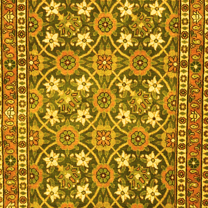 Machine Washable Persian Yellow Traditional Rug, wshtr4175yw