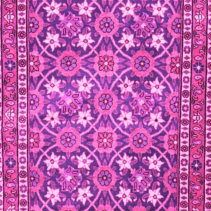 Machine Washable Persian Pink Traditional Rug, wshtr4175pnk