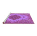 Sideview of Machine Washable Persian Purple Traditional Area Rugs, wshtr4176pur