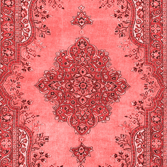 Machine Washable Persian Red Traditional Rug, wshtr4176red