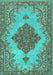 Persian Turquoise Traditional Rug, tr4176turq